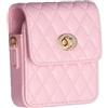 COQUE per la Custodia del Telefono Motorola RAZR 50 Ultra, Elegante Mini Borsa per Telefono + Custodia per Telefono con Cordino-Rosa