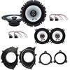 IPNOSIS Kit 4 casse Alpine SXE-1725S + SXE-1325S per Renault Clio IV dal 2013 al 2021 + 4 Supporti Anteriori + Posteriori + 4 Connettori