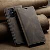 ETGOKJM Accessorio per Telefono Custodia a Portafoglio for OnePlus 8T, Retro Vera Pelle di Vacchetta Flip Magnetico Sottile Cover for Telefono | Porta Carte, Anti-Goccia, Protezione Completa(Coffee)