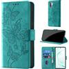 CaseGla Cover per Samsung Galaxy Note 10 Plus [Blocco RFID] Custodia Portafoglio Premium Pelle PU Wallet Case Flip Libro con Porta Carte Slot Supporto, Turchese