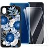 ESACMOT Custodia TPU Stampata + 2 Pellicole in Vetro Temperato Compatibili con ZTE Blade A5 2019, Cover Artistica Slim Antigraffio Antishock, Protezione Totale