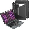 Nillkin Bumper Link Keyboard versione retroilluminata custodia progettata per Apple iPad Pro 11 2024, portapenne, antiurto, supporto, tastiera rimovibile, retroilluminazione a 7 colori, nero