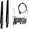 Lwaviwer PCIE Adattatore per Scheda di Rete WiFi Wireless M2 NGFF Convertitore Bluetooth per Desktop Wi-Fi 8260 8265NGW AX200 9260 7265