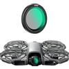 Generic Set di filtri per DJI NEO 2, UV/ND8/ND16/ND32/CPL filtri compatibili con accessori per droni DJI NEO2, filtro ND per obiettivo fotocamera a densità neutra (ND8)