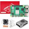 Yahboom Raspberry Pi 5 Developer Kit 8GB + PD Power Supply + ABS Case (with Fan) Ubuntu20.04 ROS2 for AI Programming Python (8GB-Basic Kit)