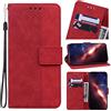 Jiajihua Custodia Compatibile con Wiko Y82 4G K630,Compatibile con Wiko Y82 4G K630 Scheda Slot Chiusura magnetica Flip Stand [Pelle PU + Shell] Red