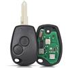 Car Passion Telecomando Compatibile con Dacia Sandero Duster Logan Renault Modus Clio Kangoo Twingo Megane Scenic Trafic Circuito Elettronico 433 mhz Chip Transponder Duplicato Chiave (Lama NE73)
