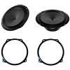 Superauto hi-fi Audison AP 6.5 coppia di woofer 165mm, potenza RMS 70W a 4 Ohm set adattatori altoparlanti per MINI Predisposizione anteriore