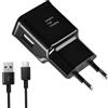 LeHuiTo Caricatore USB C 15W Caricabatterie a Ricarica Veloce con 1.2M Cavo Tipo C Rapido Caricatore Alimentatore Spina Adattatore per Galaxy S23 S22 S21 S20 S10 S9 A53 A52 A51 A50 A34 A32 A13 M53 Note 10/9/8