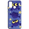 Mixroom - Cover Custodia Back case In TPU Silicone Morbida Per Motorola Moto G31 / G41 Fantasia Gufi Civette Stelle Viola S275
