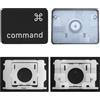CTBDZ Tappo chiave individuale con cerniera di ricambio per (M1 M2) MacBook Pro A2141 A2251 A2289 A2338 A2442 A2485, sostituisce per MacBook Air A2179 A2337 A2681 tastiera (tasto comando sinistro)
