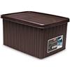 Stefanplast Elegance Scatola M Chiusa, Moka, 29x39x21h cm