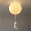 Nebwe Nordico Salotto Studio Luci A Palloncino Stanza Dei Bambini Plafoniera E27 Orso Lampada Da Soffitto Cameretta Lampade Ragazzo Ragazza Illuminazione Interna Lampadina G9 Lampadario Ø25CM,E