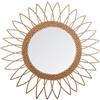 ATMOSPHERA CREATEUR D'INTERIEUR - Specchio in rattan Rosace D50cm
