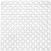 Bama Tappeto Antiscivolo, Gomma, Bianco, 53 x 53 cm