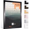Bildershop-24 Cornice per puzzle London per puzzle ca. 1500-2000 pezzi 60x85 cm 85x60 cm nero (lucido) con vetro acrilico