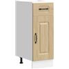 vidaXL Base da Cucina Kalmar Rovere Sonoma in Legno Multistrato, Mobile Base lavello, Mobile Cucina Base con cassetto, Mobile Base lavello