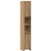 vidaXL Armadio da bagno Legno ingegnerizzato rovere Artisan 30x30x183,5 cm