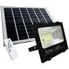 GC GLOBALCOMMERCE BES 20754 Faro Faretto LED, SMD, 50W, Pannello Solare Energia Crepuscolare, Telecomando