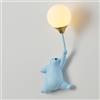 LLXDFUU G9 Lampada da parete a palloncino con orso cartoon Lampada da parete cablata per camera da letto per bambini Paralume stampato in 3D Camera da letto Soggiorno Applique da parete Fata Montaggio