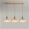 SANGPAO Lampada a sospensione in vetro di latte a grappolo nordico Magazzino di luce Vetro arancione Lampadario moderno di metà secolo Lampadario a tamburo Lampada a sospensione a soffitto in fattoria