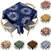 Odot Tovaglia Quadrata Antimacchia, Tovaglie da Tavola in Poliestere Boho Mandala 3D per Salotto Tavolino da caffè Pranzo Cucina Giardino Decorazione (Dente di Leone,120x120cm)