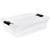 keeeper Cornelia Contenitori con Coperchio, PP, Natural Transparent, 59 x 39.5 x 17 cm