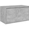 vidaXL Panca da Ingresso 80x40x45 cm Grigio Cemento in Truciolato