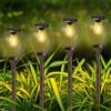Mateju 2 Pezzi Luci Solari da Giardino da Terra, LED Luci Esterno Energia Solare Impermeabile Lampada Solare da Giardino da Terra per Esterno, Cortile Prato, Patio, Percorsi (Bronzo)