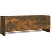 vidaXL Armadio Rovere Fumo 100x32,5x35 cm in Legno Ingegnerizzato