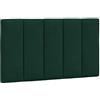 vidaXL Cuscino Testiera Hanko Verde Scuro 90 cm in Velluto