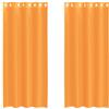 vidaXL Tende in Voile con Occhielli 2 pz Arancio 140x225 cm, Tenda a Rete, Tenda Trasparente, Voile per Finestra, Trattamento Finestra