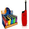 Akitaink Accendini Allungabili a Gas Ricaricabili, in Plastica con pistone allungabile - Colori assortiti, Accendino sicuro - Box da 25 Ricaricabile