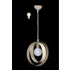 Generico ORALAMP Lampadario a Sospensione Stile Moderno in Ferro Vari Colori, Lampadario per Cameretta, Camera da Letto, Soggiorno PAT/1/S (Avorio Tortora)
