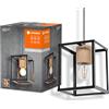 LEDVANCE DECOR Nairobi a sospensione, nera, con attacco E27 per una facile sostituzione della lampada, compatibile con lampada normale o smart, protezione IP20