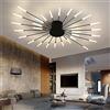 DXSIMUAI Plafoniera Moderna Lampada Da Soffitto A LED Fuochi D'artificio Design Lampadario Creatività Camera Da Letto Soggiorno Lampada Da Parete Reception Ufficio Illuminazione Per Interni (Black,28 heads)