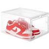 HAND Espositore per Scarpe Trasparente in Acrilico Rigido - Box Impilabile con Chiusura Magnetica, Scatola Porta Scarpe Salvaspazio per Sneakers, Borse e Accessori (1, L - LARGE (OPACA))