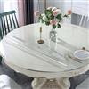 Gruytoie Trasparente Copritavolo 80cm/31in, Tovaglia Trasparente Rotonda PVC Spessore 3mm, Protezione da Tavolo Trasparente Impermeabile Antimacchia, per tavolino da caffè, Tavolo da Pranzo