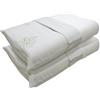 L'ANTICO ARCOLAIO - Coppia Cuscino Cervicale per Dormire Antiacaro e Anallergico, Realizzato in Memory Foam ad Alta Densità, Cuscino Cervicale Ortopedico (2, Federa con Aloe)