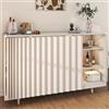 Generic Tende per Armadietti Corte e Impermeabili - Multifunzionali con Binari Scorrevoli per Cucina e Bagno - Antipolvere (Misura: L:60 x A:70cm, Colore: Farina d'Avena)