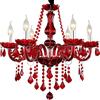 Aiwen Lampadario Cristallo Bicchiere Luce Pendente LED Plafoniera Illuminazione Indoor Casa Decoration Soggiorno Sala Ristorante Lampada da Soffitto 6 Luci