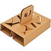 SDG PZ 300 Cestino in Carta Avana Porta Bicchieri 4 Fori per Caffe' da ASPORTO Coffee Cup Holder