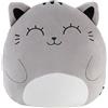 I-TOTAL ® - Cuscino decorativo per cameretta/soggiorno, soffice cuscino in stoffa a forma di animale (GREY CAT)