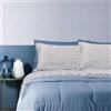 Bassetti Completo letto MATRIMONIALE flanella di cotone Lobelia MIRROR jumper