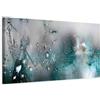 murando - Quadro Soffione 120x40 cm 1 Pezzo Stampa su Tela Strutturata XXL Quadri Moderni Murale Arte Moderno Grafica Decorazioni Parete Pittura Immagini Decori Fiori Natura Grigio Blu b-C-0169-b-d