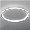 Dopastore Plafoniera da Soffitto LED 43W Design Tondo Bianco Lampada da Soffitto Stile Moderno Per Interno IP20 Per Corridoio Salone Camera (Luce fredda 6500K)