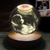 FENGHUO Sfera di cristallo personalizzata con foto ecografica, sfera di cristallo con base a LED, incisa con la vostra foto/testi, regalo di benvenuto per il bambino