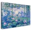 Printed Paintings Stampa su Tela (100x70cm): Claude Monet - Ninfee