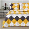 Buymax® Copripiumino Singolo 155x220 100% Cotone 2 Pezzi Copripiumino - Set di Biancheria da Letto 155 x 220cm 1 x Federa 80x80cm, Copripiumino Renforcé ÖKO-TEX con Cerniera