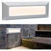 Planetitaly Segnapasso LED 6W CCT esterno rettangolare a parete IP65 segnapassi lampada applique